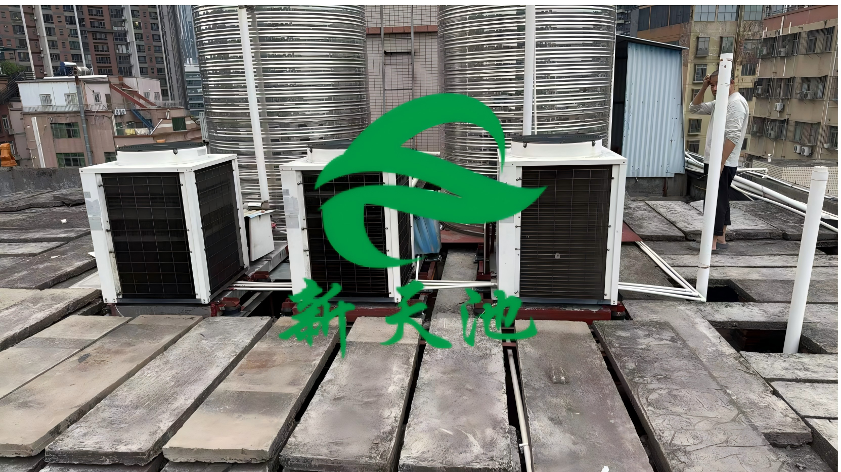 深圳市龙华区某住宅楼3台热泵机组噪音治理