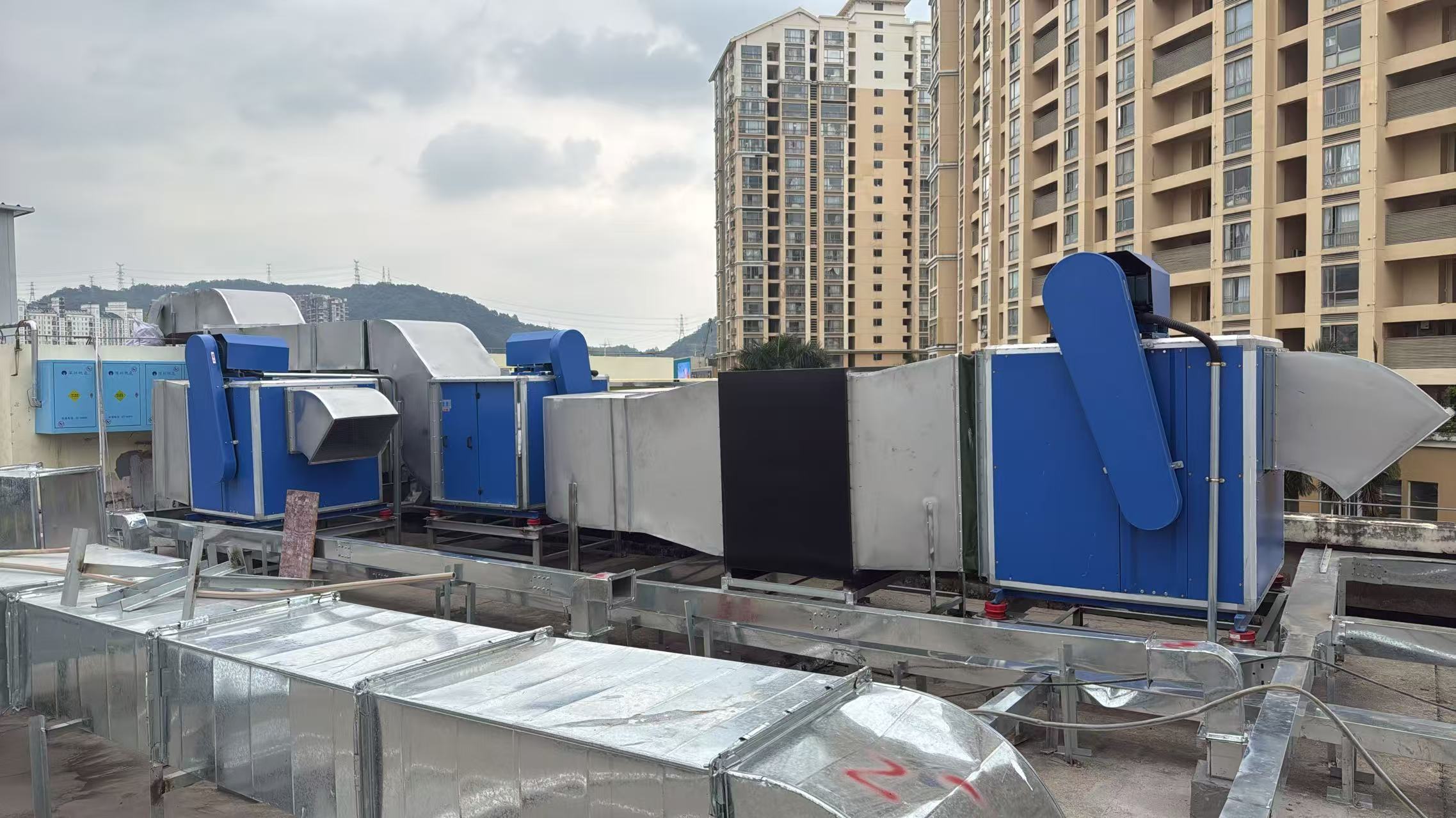 中山市楼顶离心风机降噪工程
