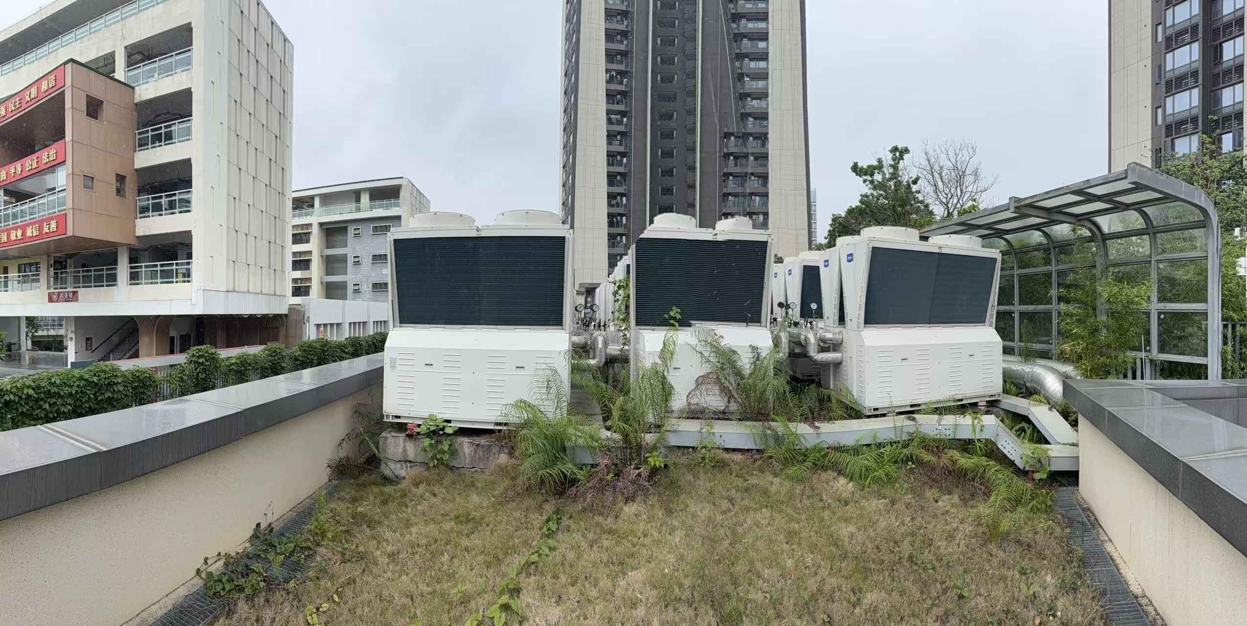 屋面热泵机组降噪工程